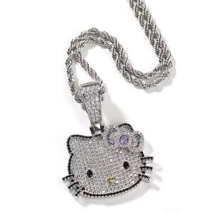 Silver Hello Kitty Pendant Necklace